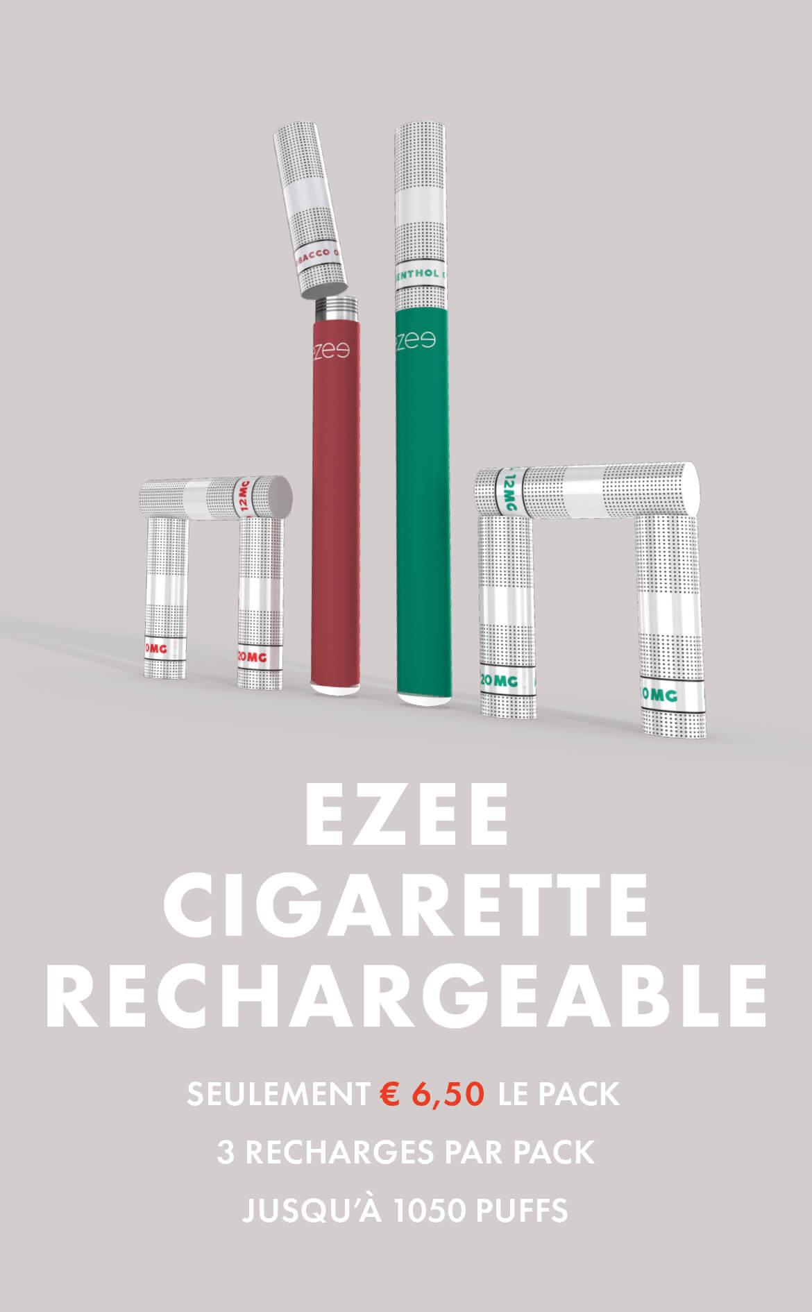 Cigarette électronique avec cartouche jetable