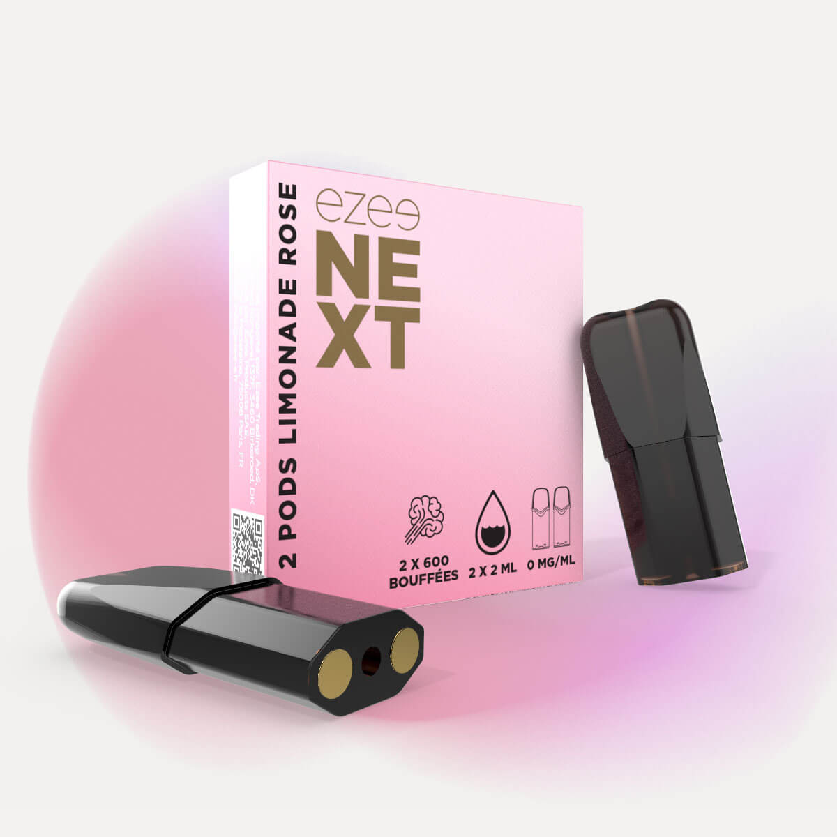 Kit de démarrage Pod Ezee Next Beige - Limonade rose 0mg