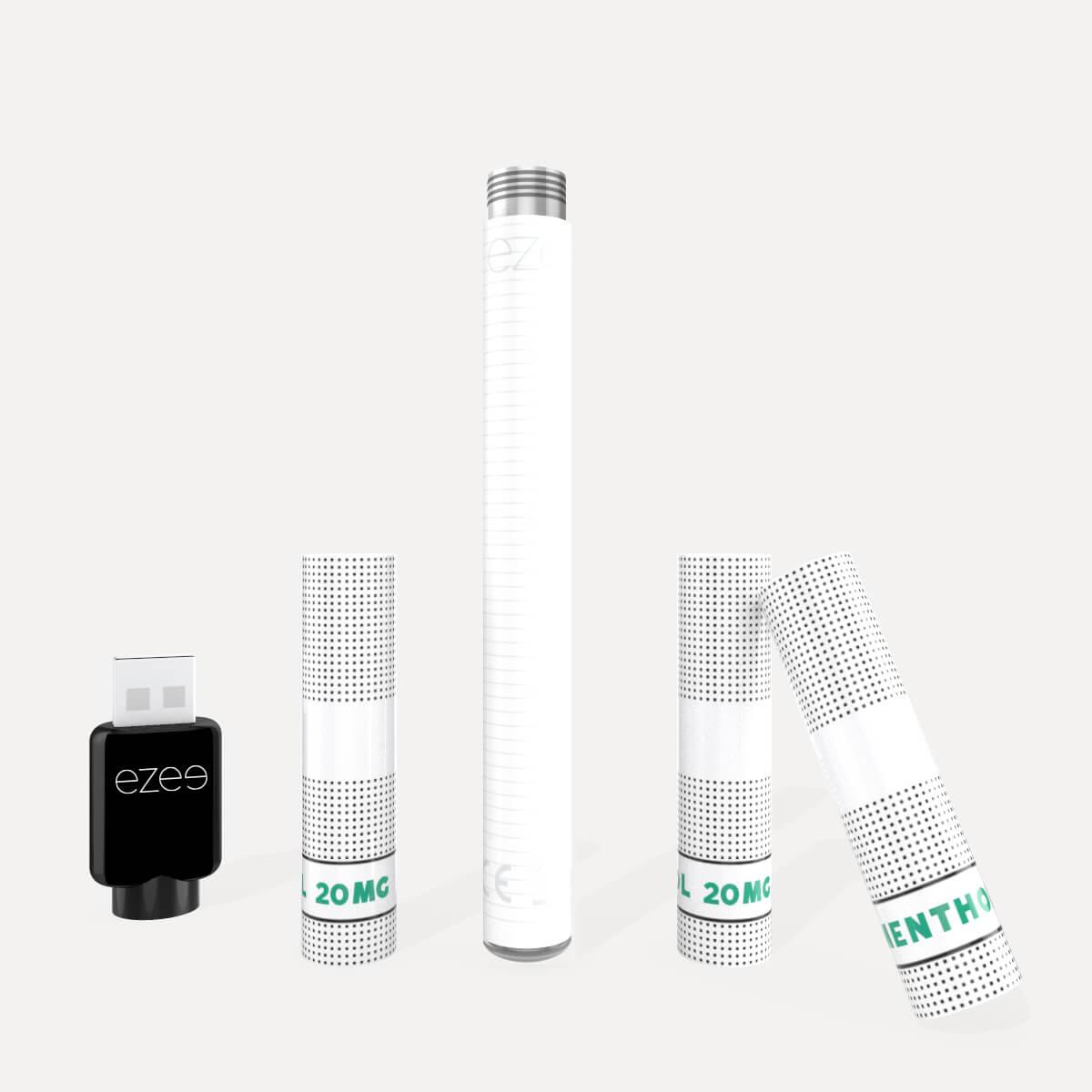Kit de démarrage Ezee Blanc - Menthol 20 mg