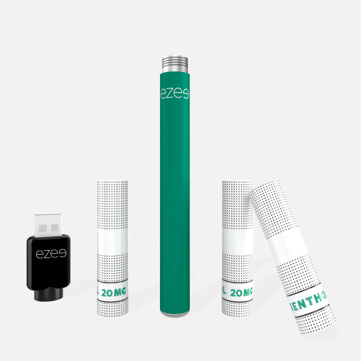 Kit de démarrage Cigalike Ezee Vert - Menthol 20 mg