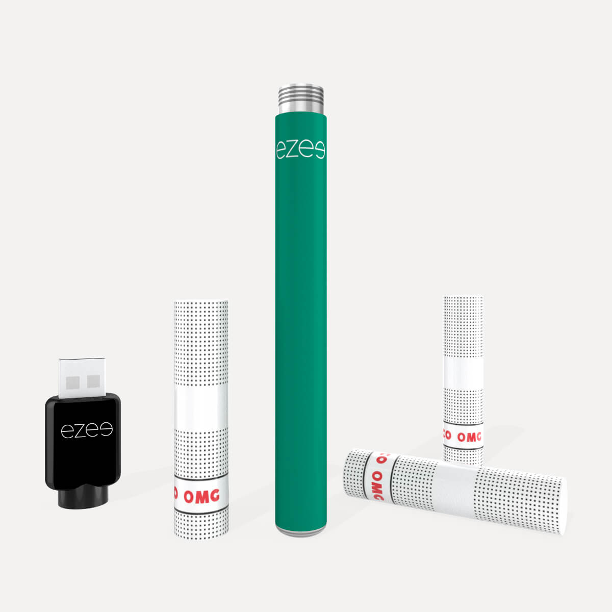 Kit de démarrage Cigalike Ezee Vert - Tabac 0mg