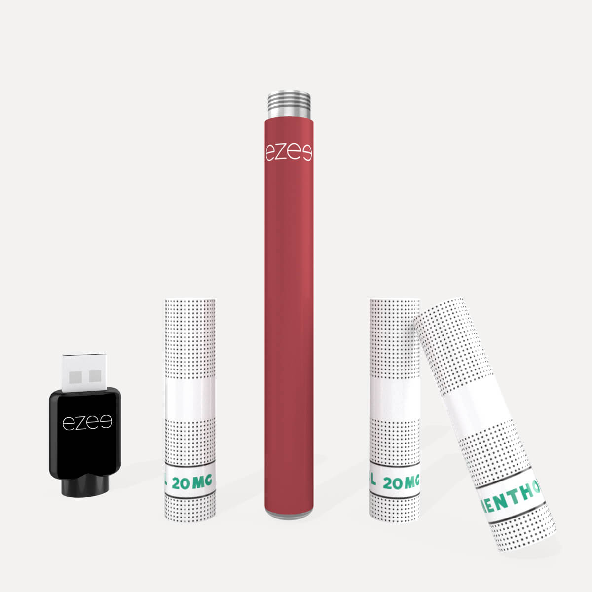 Kit de démarrage Cigalike Ezee Rouge - Menthol 20 mg
