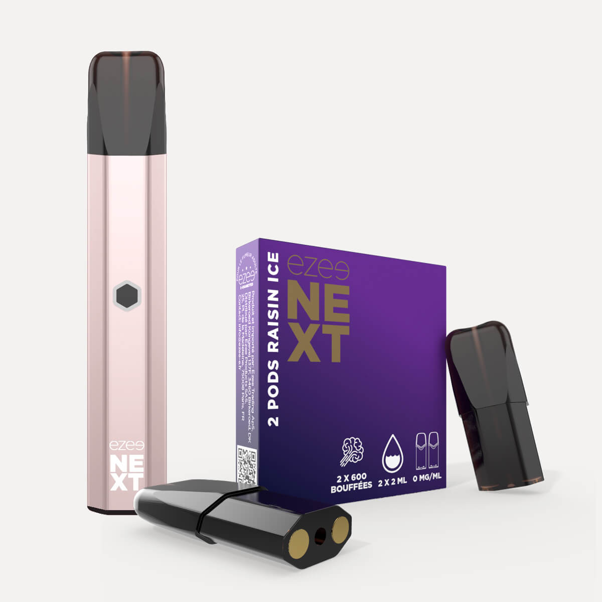 Kit de démarrage Pod Ezee Next Beige - Raisin Ice 0mg