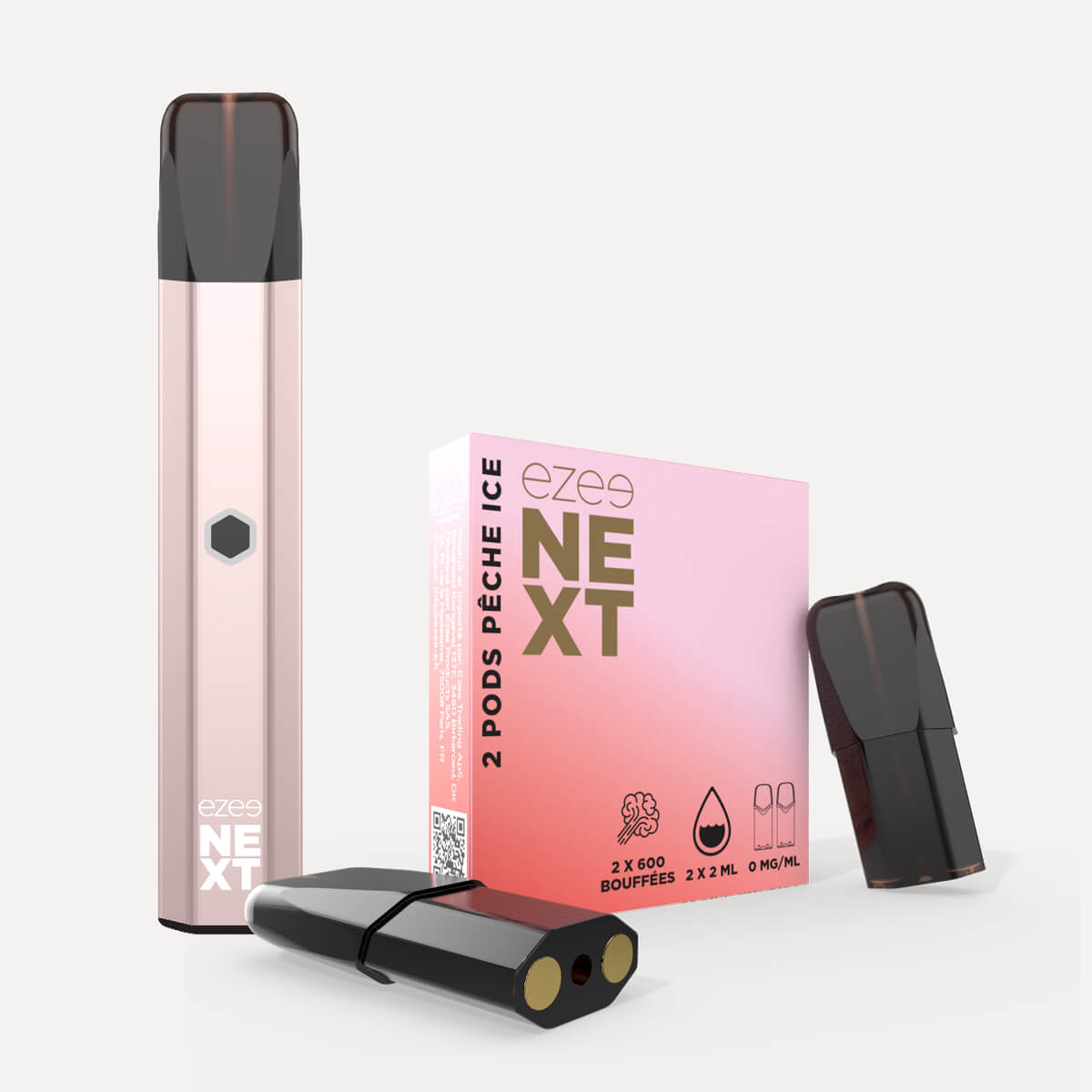 Kit Puff Bar Beige - Pêche Ice Sans Nicotine