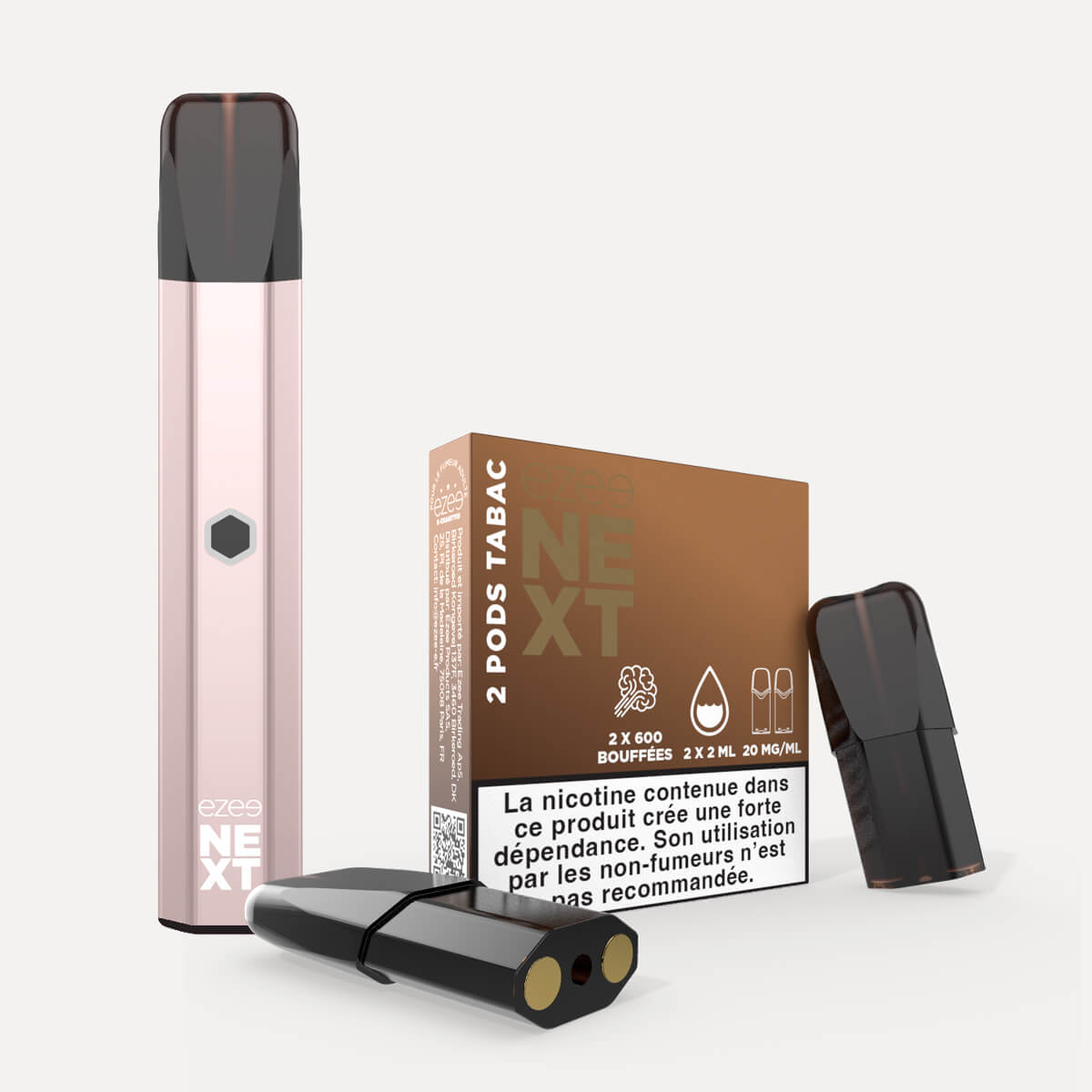 Kit de démarrage Pod Ezee Next Beige - Tabac 20mg
