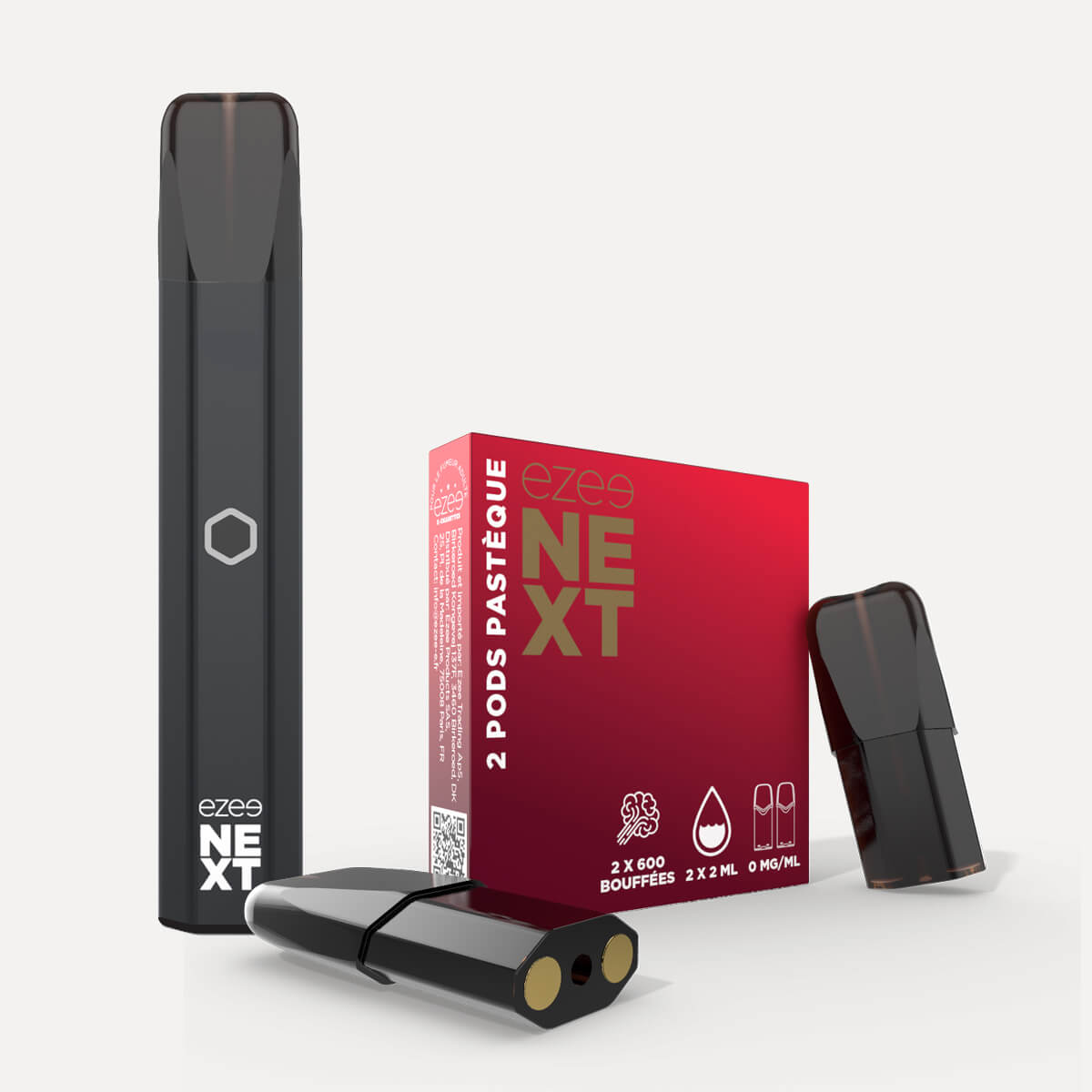 Kit de démarrage Pod Ezee Next Noir - Pastèque Ice 0mg