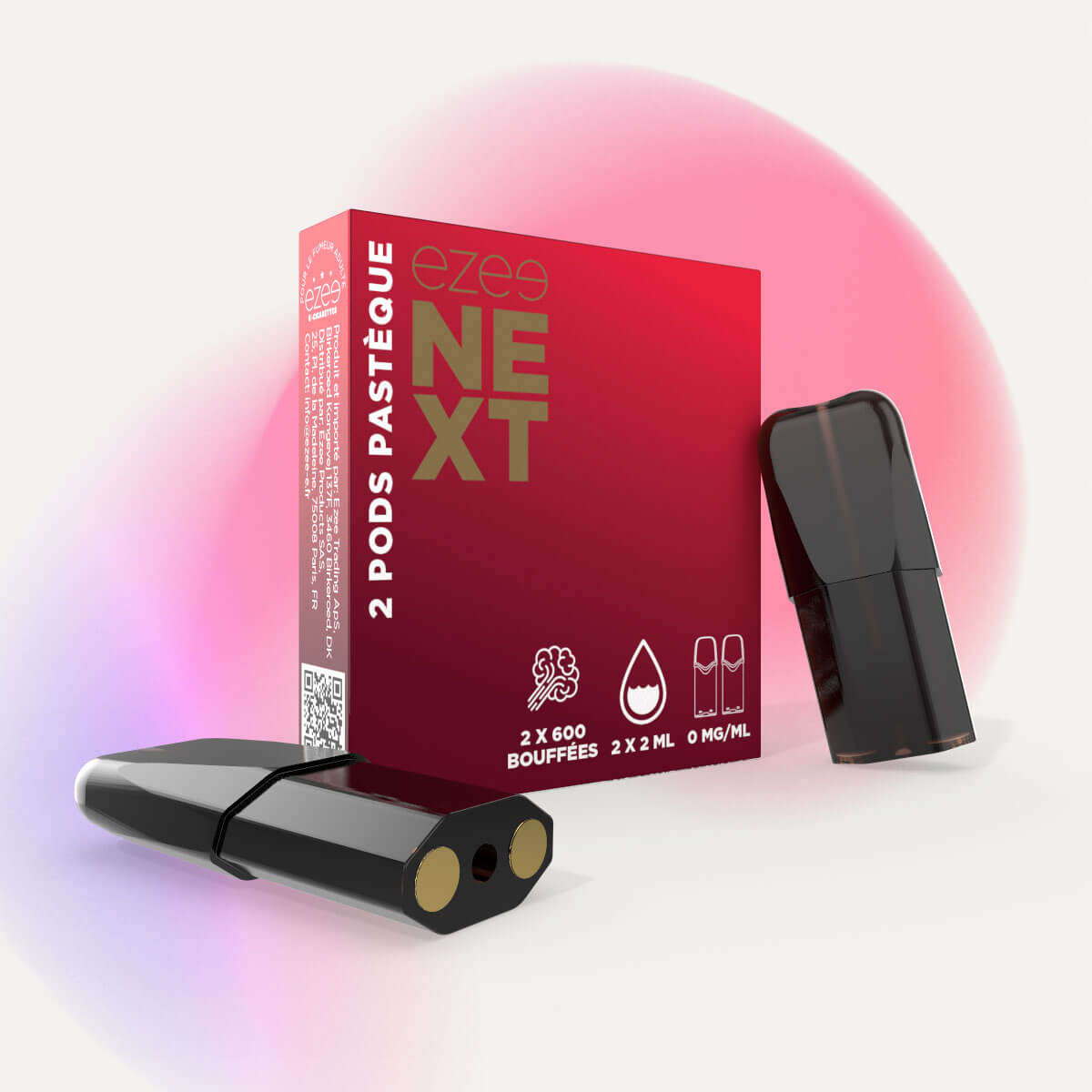 Kit de démarrage Pod Ezee Next Marron - Pastèque Ice 0mg