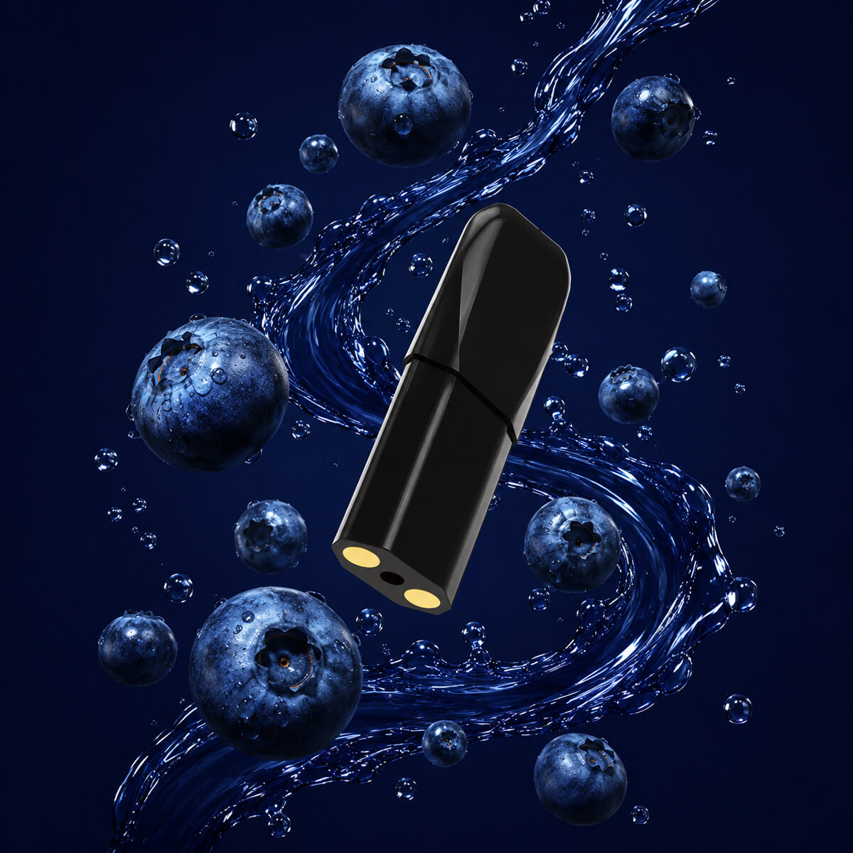 Kit Puff Bar Noir - Myrtille Sans Nicotine