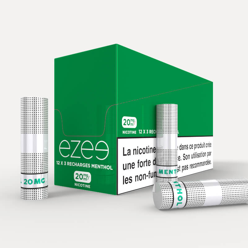 Ezee Cartouches Menthol 20mg/ml de Nicotine 36 unités