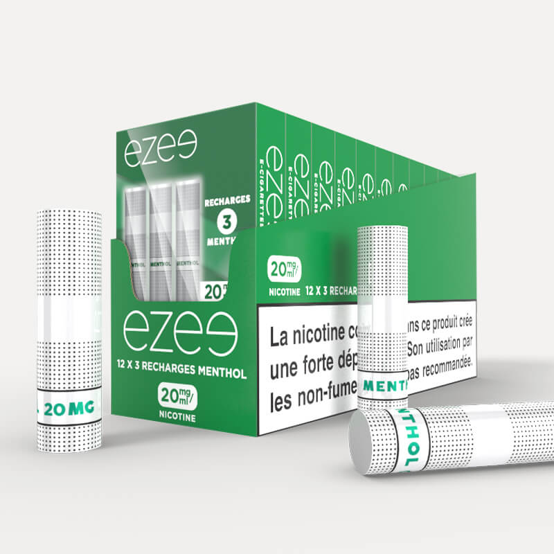 Ezee Cartouches Menthol 20mg/ml de Nicotine 36 unités