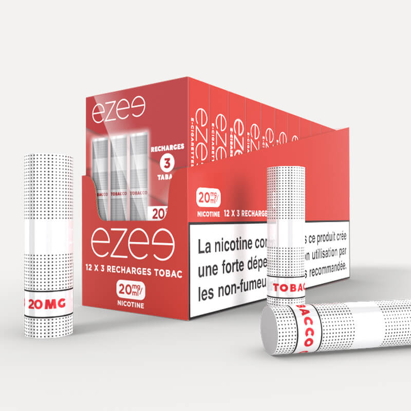 Ezee Cartouches Tabac 20mg/ml de Nicotine 36 unités