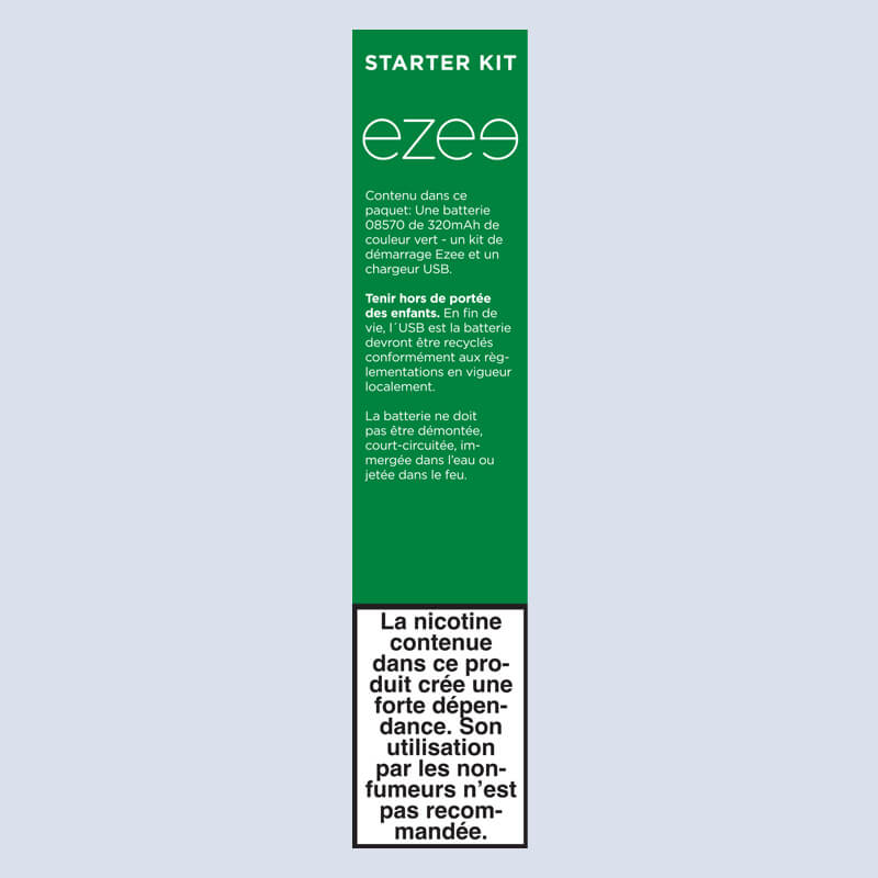 Batterie (Verte) & USB (sans cartouches)