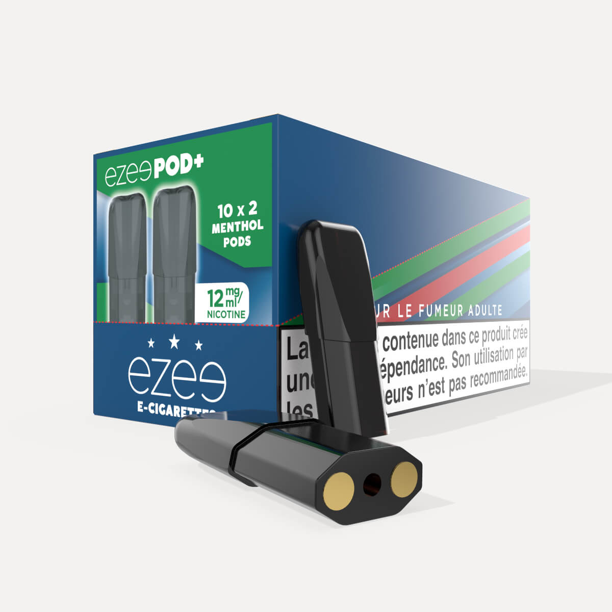 Ezee Pods Menthol 12 mg/ml de Nicotine 20 unités