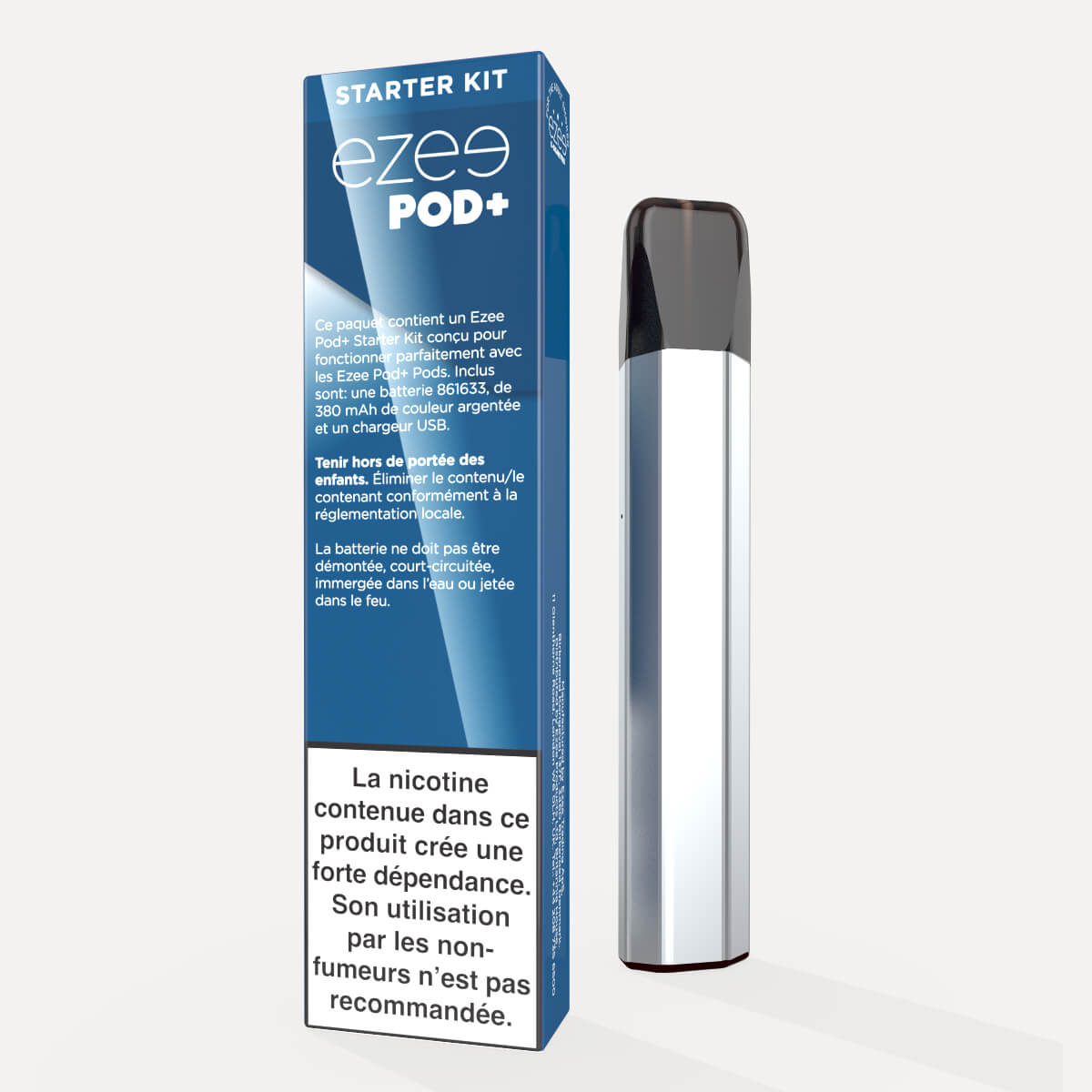 Kit Ezee POD+ Argent (Sans Pods incluses)