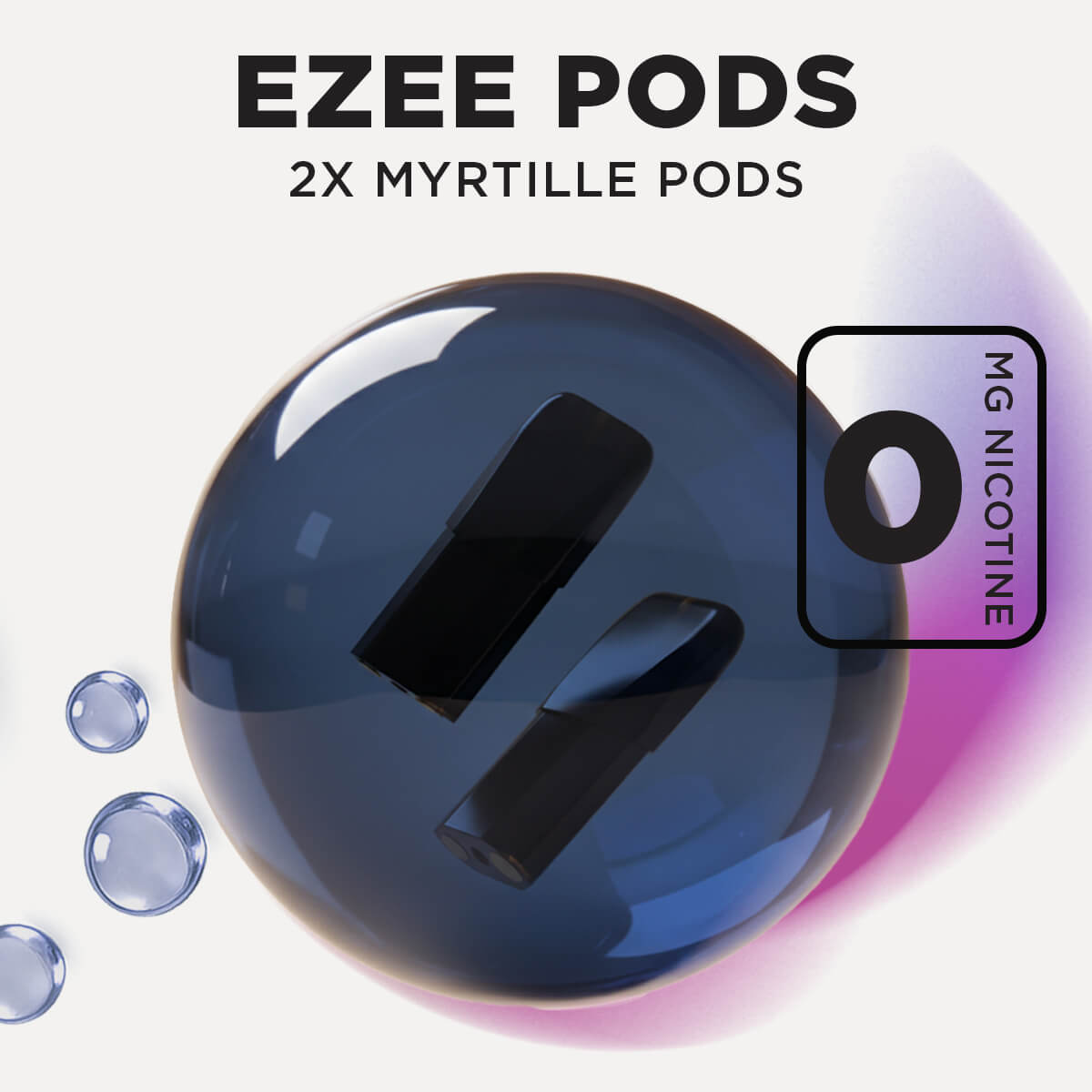 Recharges Ezee Next Myrtille Sans Nicotine (Pack de 2)