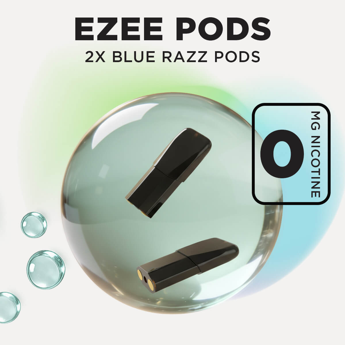 Ezee Pods Jetables Blue Razz Sans Nicotine (Pack de 2)