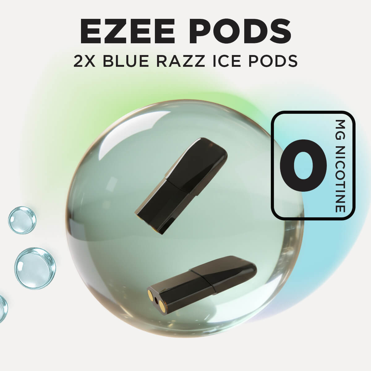 Ezee Pods Jetables Blue Razz Sans Nicotine (Pack de 2)