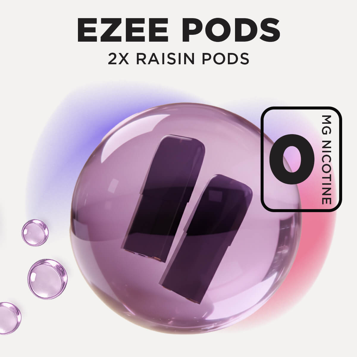 Ezee Pods Jetables Raisin Ice Sans Nicotine (Pack de 2)