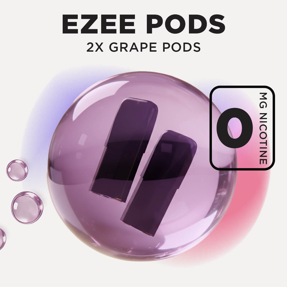 Ezee Pods Jetables Raisin Ice Sans Nicotine (Pack de 2)