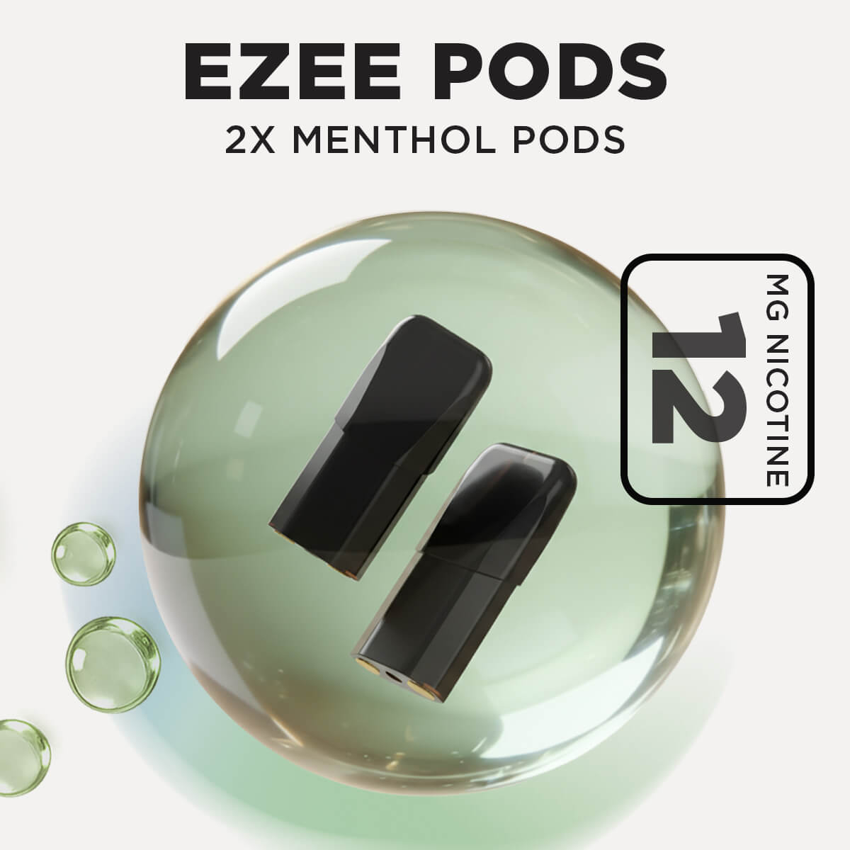 Ezee Pods Jetables Menthol 12mg/ml Nicotine (Pack de 2)