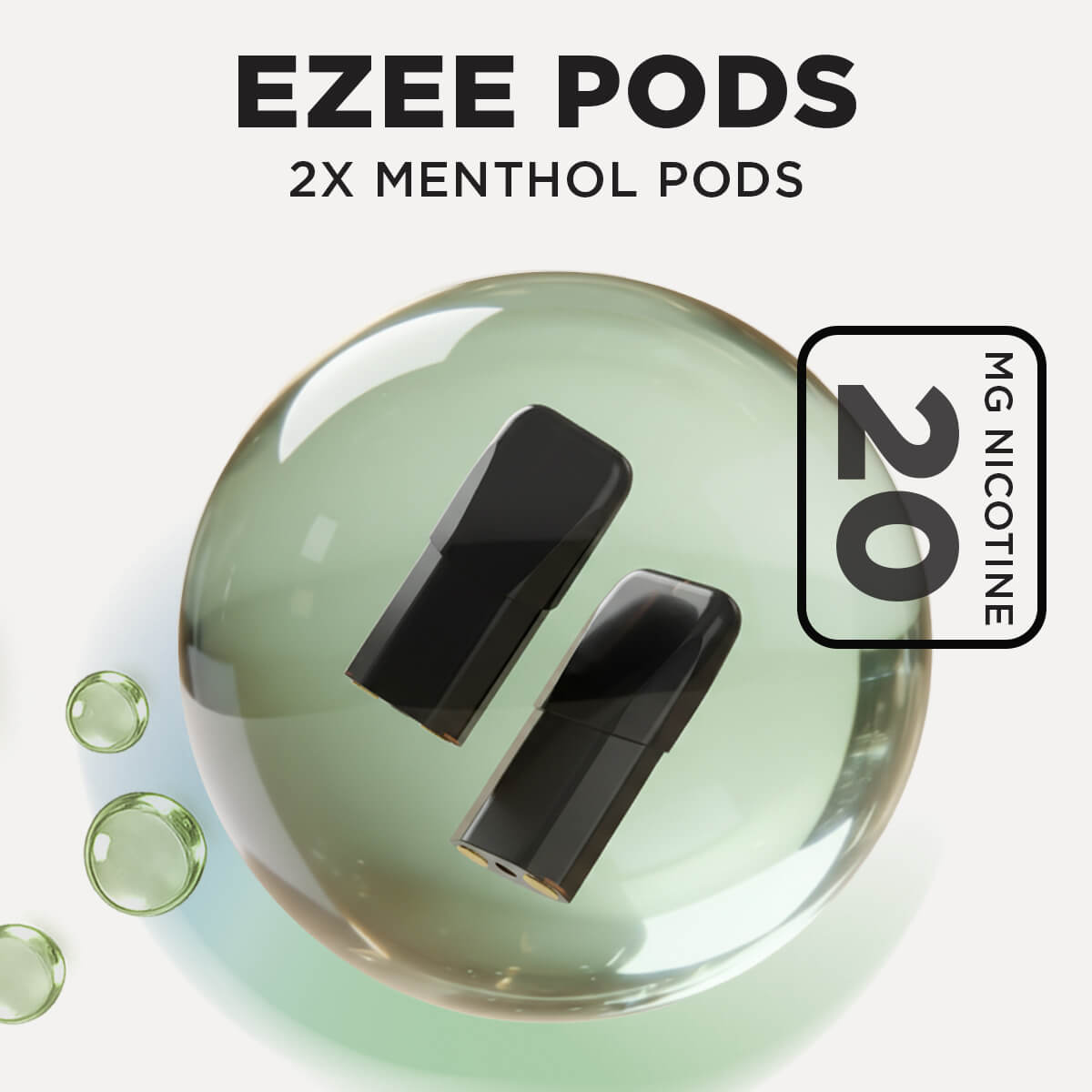 Recharges Ezee Next Menthol 20 mg Nicotine (Pack de 2)
