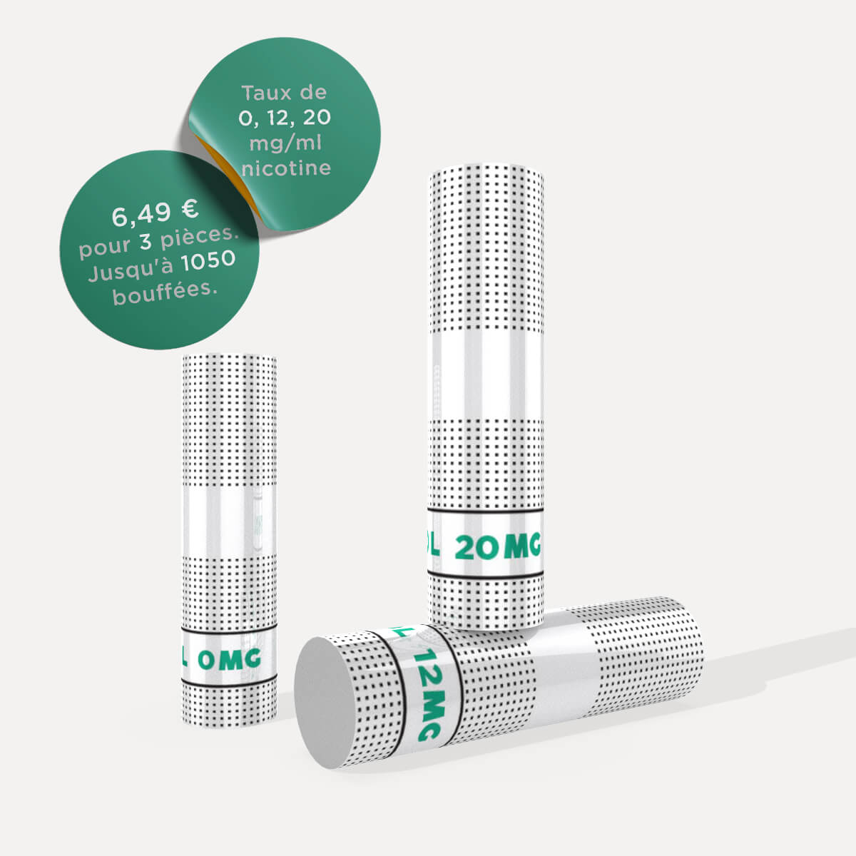 cigarette électronique avec cartouche jetable menthol nicotine sans