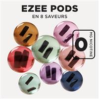 Ezee Pods Jetables Pack Découverte Sans Nicotine (Pack de 2x8)