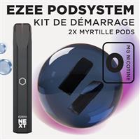 Kit de démarrage Pod Ezee Next Noir - Myrtille 0mg