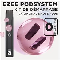 Kit Puff Bar Noir - Limonade rose Sans Nicotine