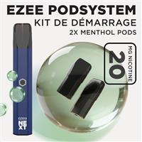 Kit de démarrage Pod Ezee Next Bleu - Menthol 20mg
