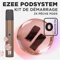 Kit de démarrage Pod Ezee Next Marron - Pêche Ice 0mg