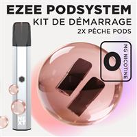 Kit de démarrage Pod Ezee Next Argent - Pêche Ice 0mg
