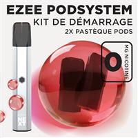Kit de démarrage Pod Ezee Next Argent - Pastèque Ice 0mg