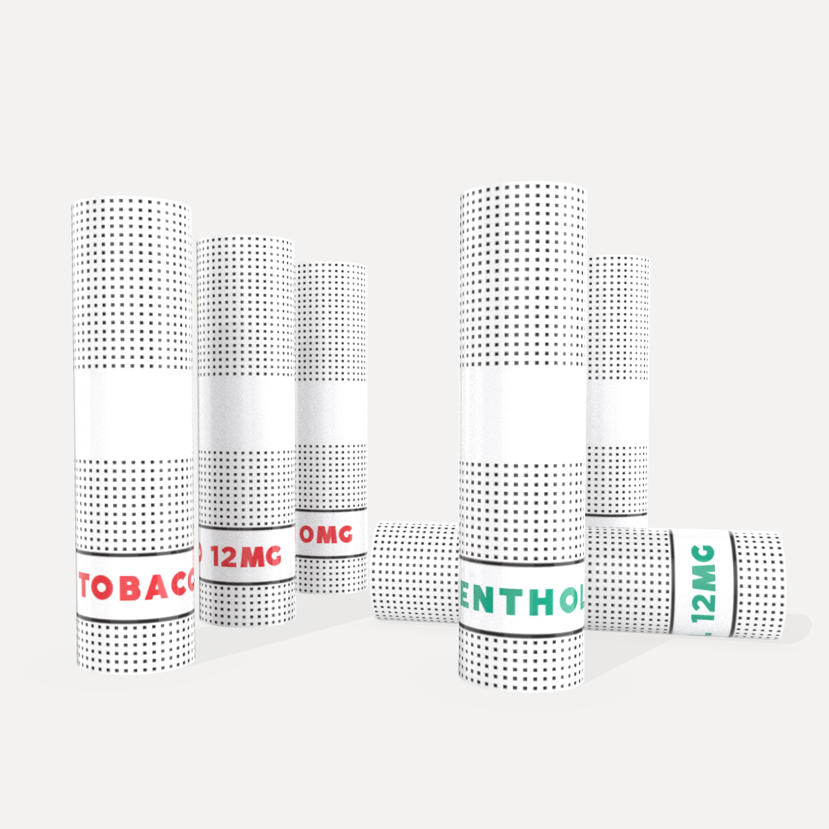 Recharges Cigalike goût tabac et menthol