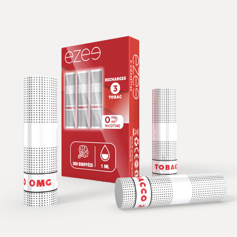 Cartouches Ezee Cigalike Tabac 0mg/ml