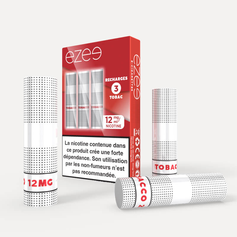 Cartouches Ezee Cigalike Tabac 12mg/ml