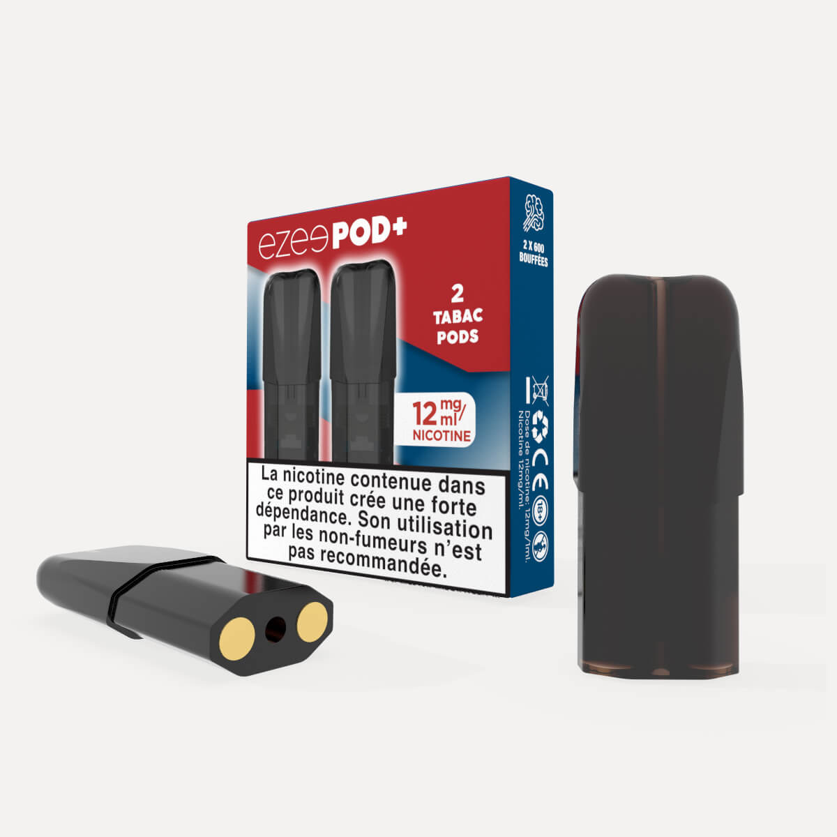 Recharges Ezee Pod Tabac 12mg/ml