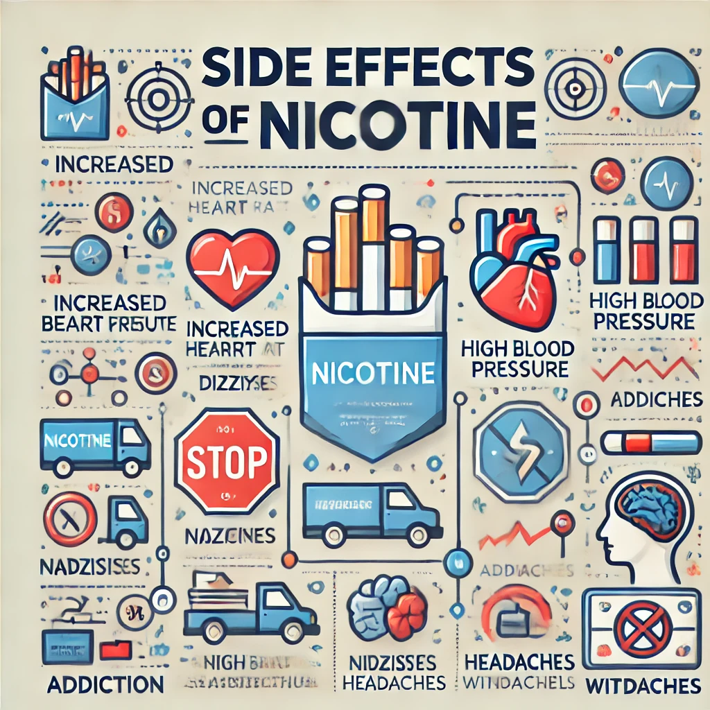 Quels sont les effets secondaires de la nicotine ?